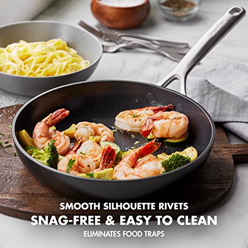 Black 10" Healthy Ceramic Nonstick Frying Pan S220664