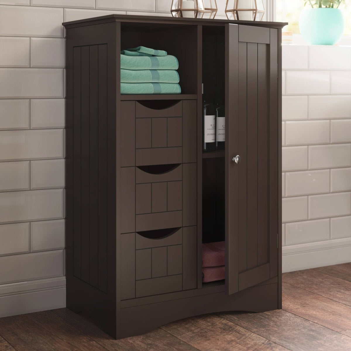 1 Door 3 Drawer Floor Cabinet Q618