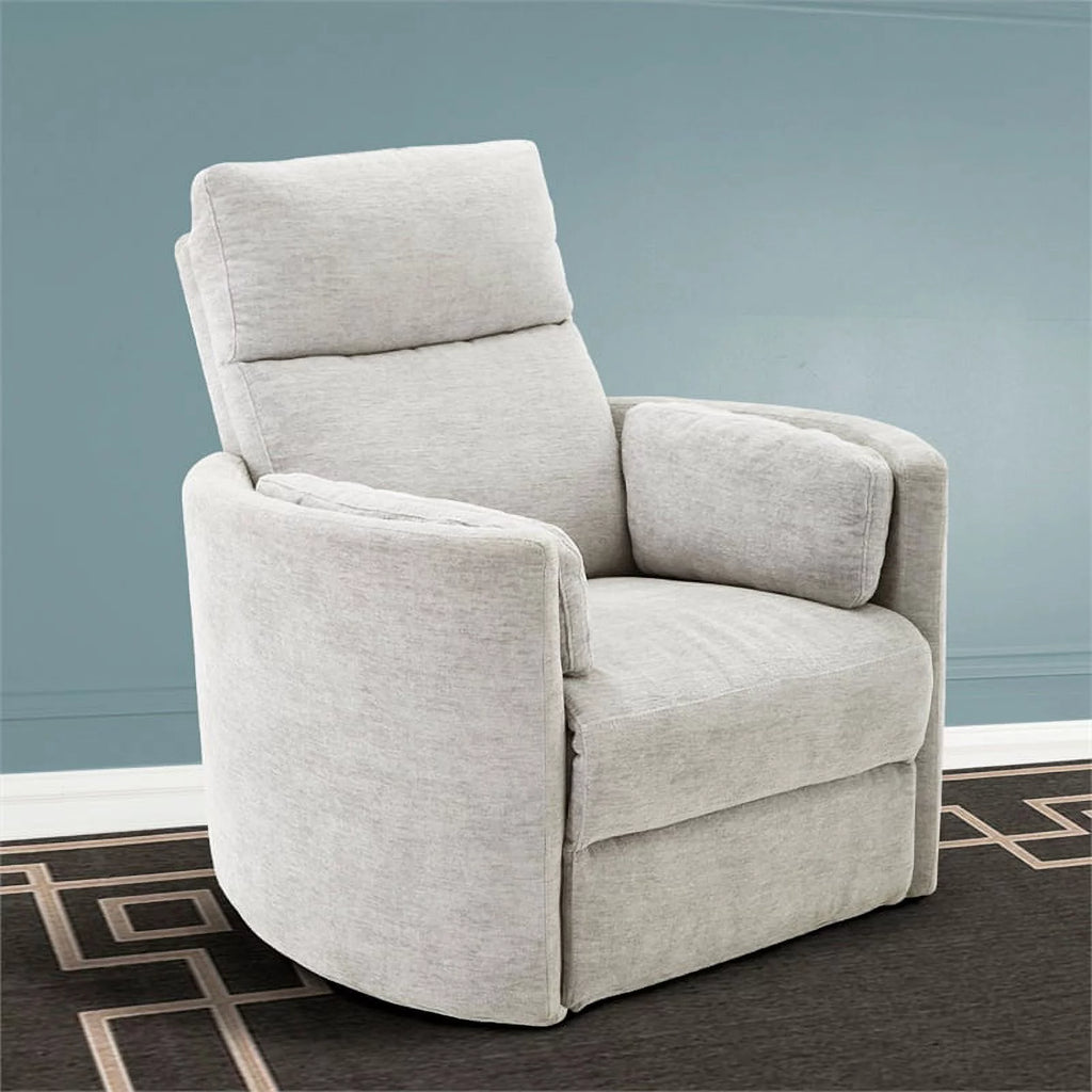 Polyester Power Swivel Glider Recliner O6559