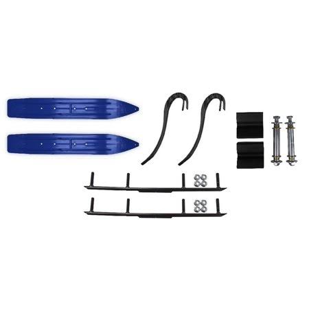 7 1/4 inch Snowmobile Skis with 4 inch Round Bars Kit C80047