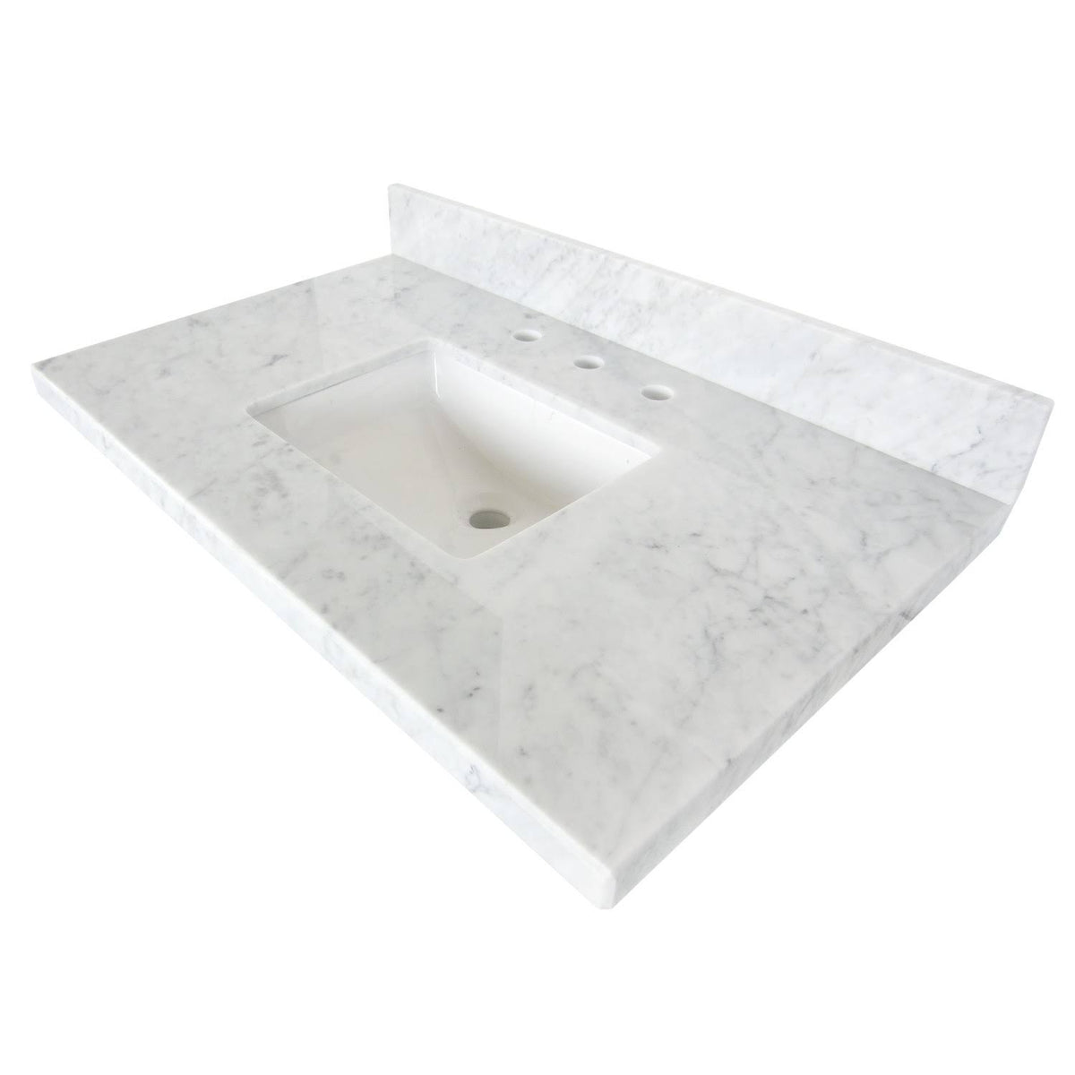 36x22 Marble Vanity Top with Carrara Marble X9571