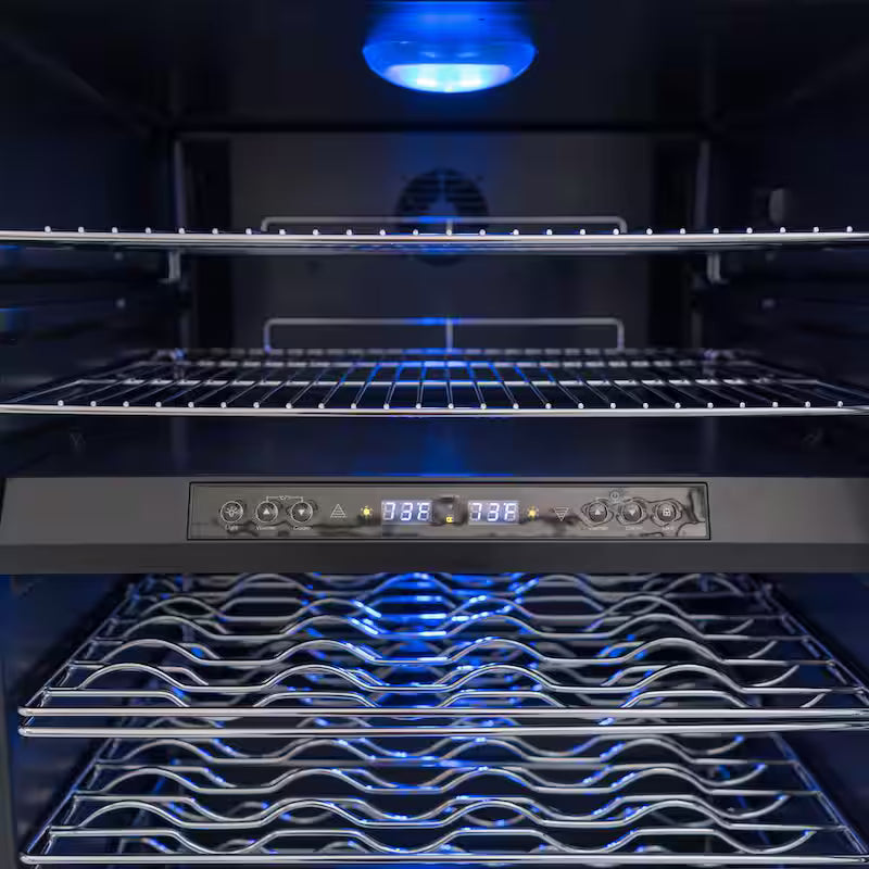 Dual Zone Wine Cooler in Stainless Steel I76112