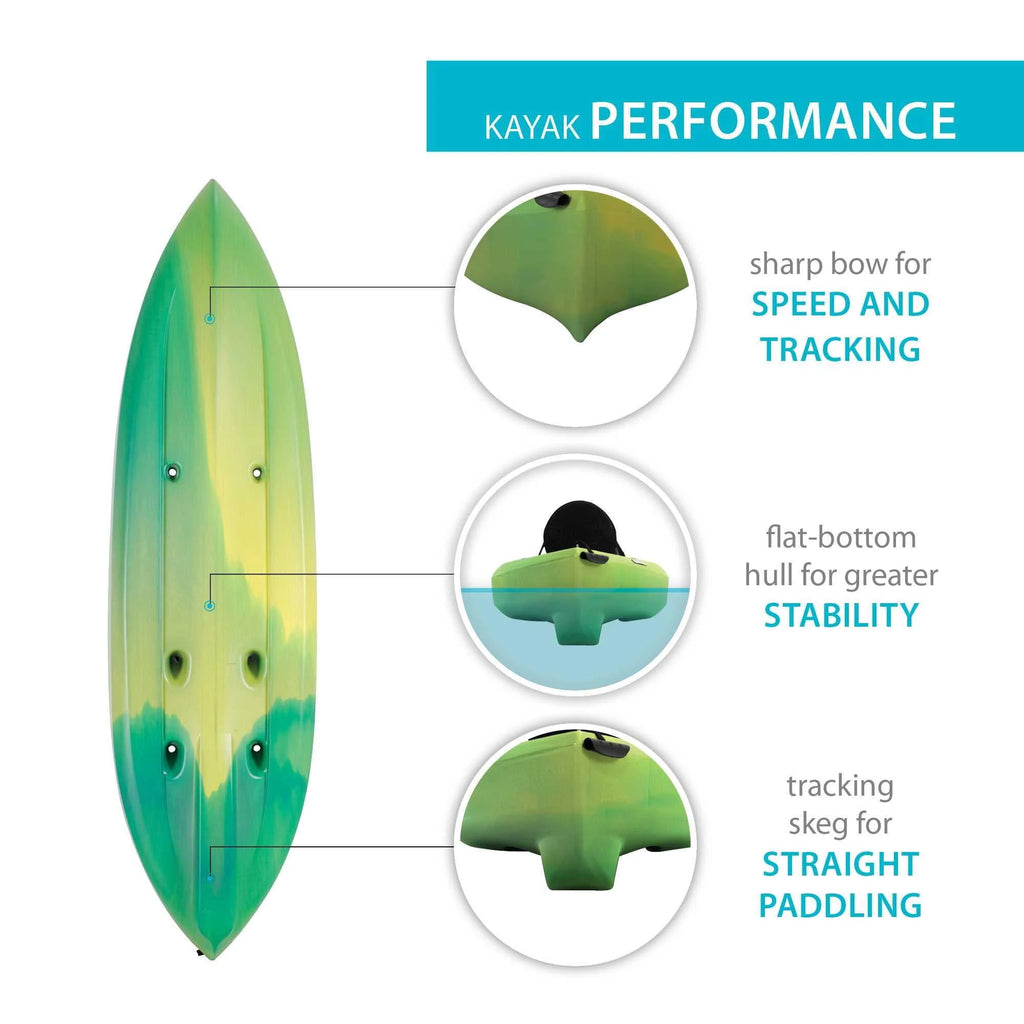 Sit-On-Top Kayak with Paddle X24102
