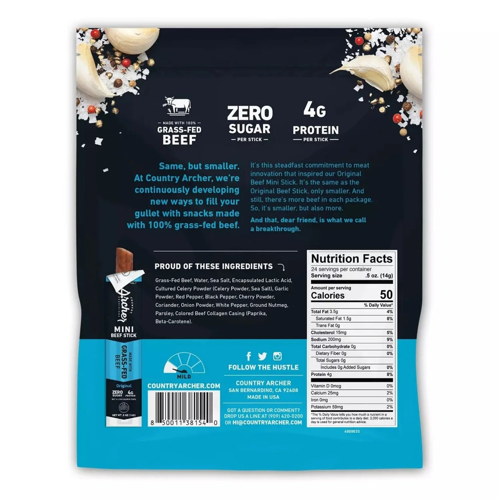 Original Mini Beef Sticks 0.5 Ounce 24 Count M54353