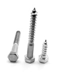 1/2x22-6 x 4 1/2x22 Hex Lag Screw Stainless Steel 18-8 Pk 100 L405275