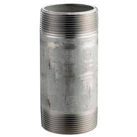 SS 304/304L Schedule 80 Seamless Extra Heavy Pipe Nipple 1-1/4X4-1/2 NPT Male Pkg Qty 10 I146