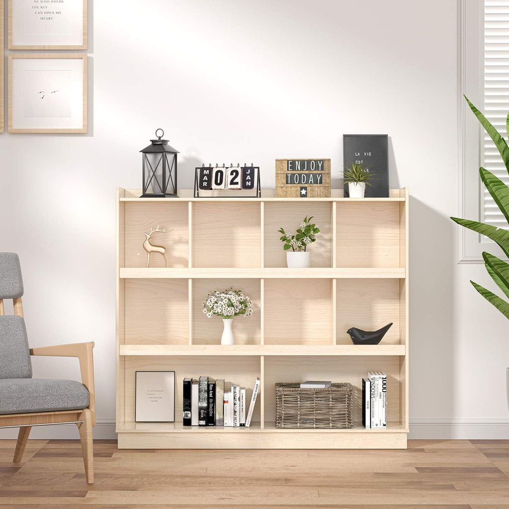 White 5 Tier Bookshelf with 3 Adjustable Shelves A780522