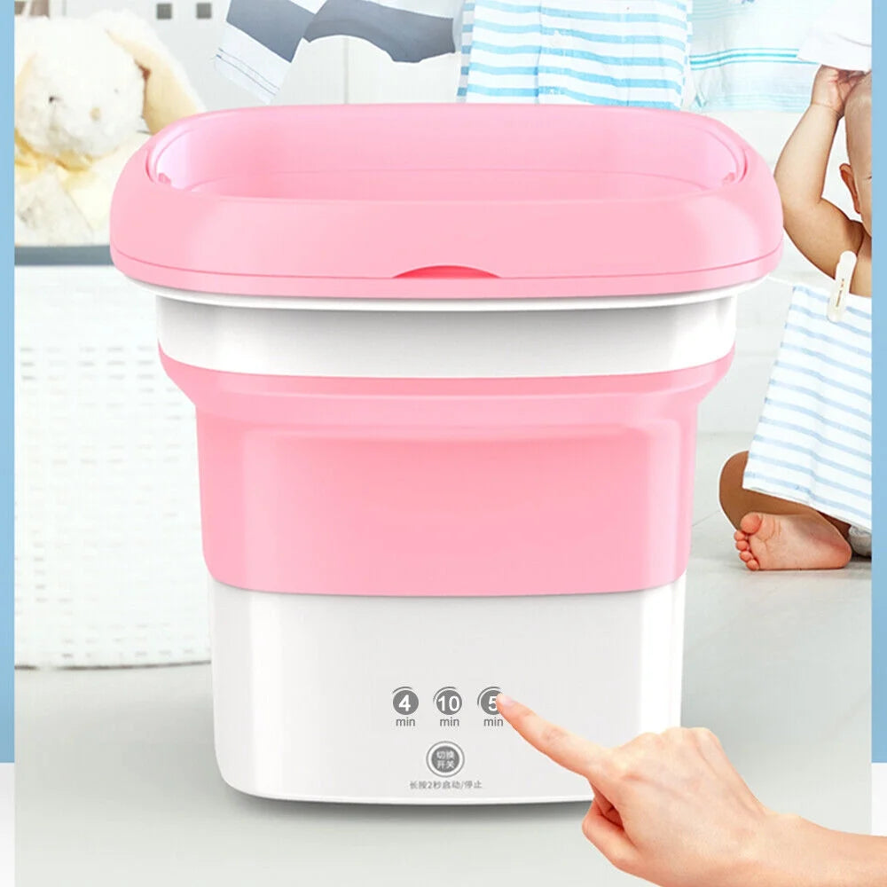 Foldable Clothes Washer with Dryer Bucket V873