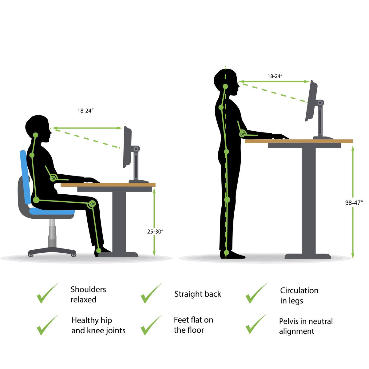 L-Shaped Electric Height Adjustable Standing Desk N391479