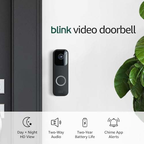 Black Video Doorbell with Sync Module 2 R689254