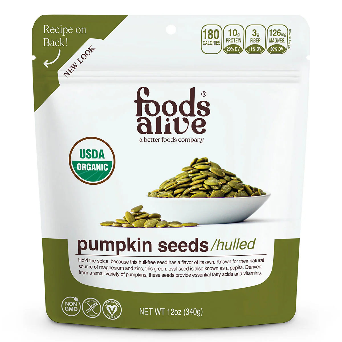 Organic Pumpkin Seeds 12 oz Z1351