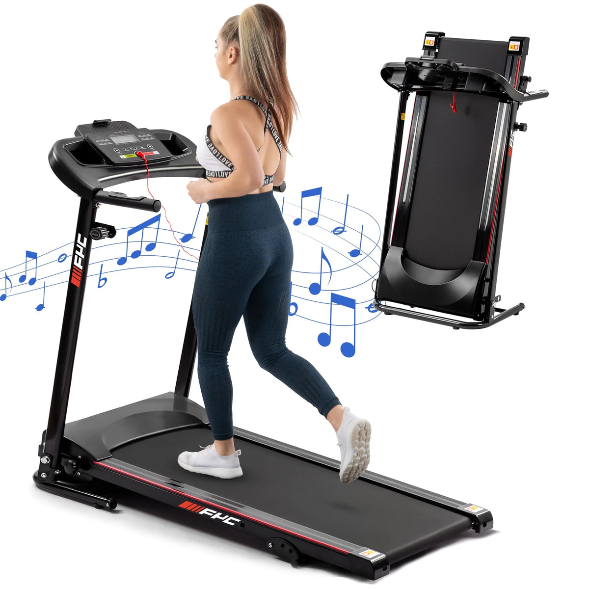 2.5HP Folding Treadmill with Incline W209