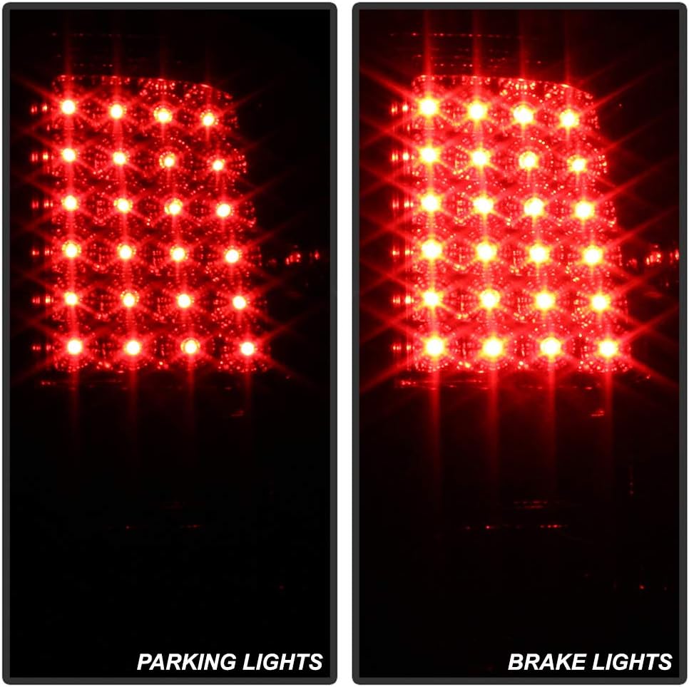 Smoked Lens LED Tail Lights Brake Lamps Assembly F451025