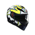 Blue/White/Yellow XL Motorcycle Helmet W24959