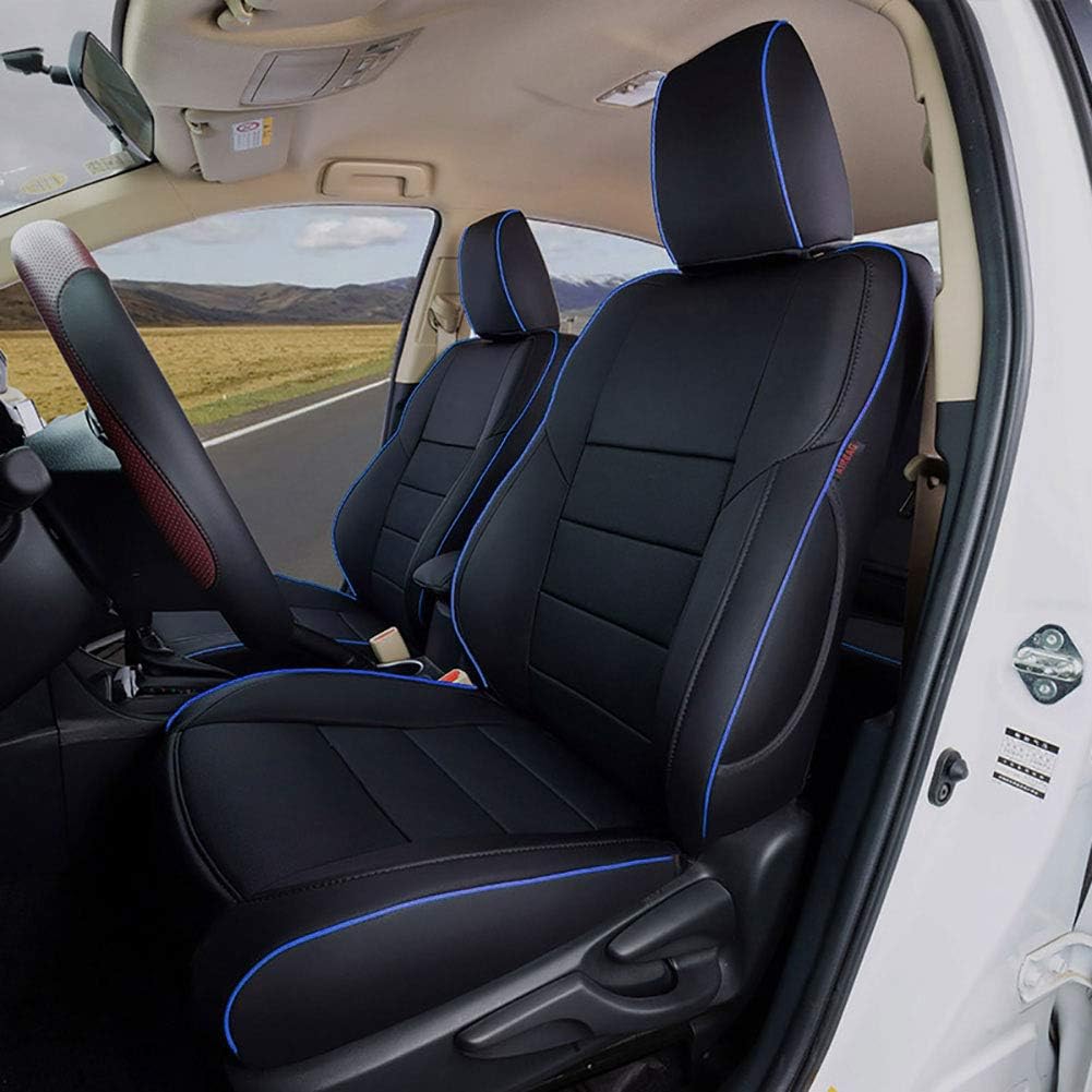 Custom Fit Full Set Car Seat Covers Leatherette Black N824966