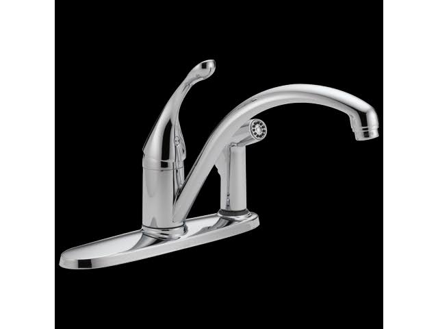 Chrome Single Handle Kitchen Faucet with Integral Spray I817