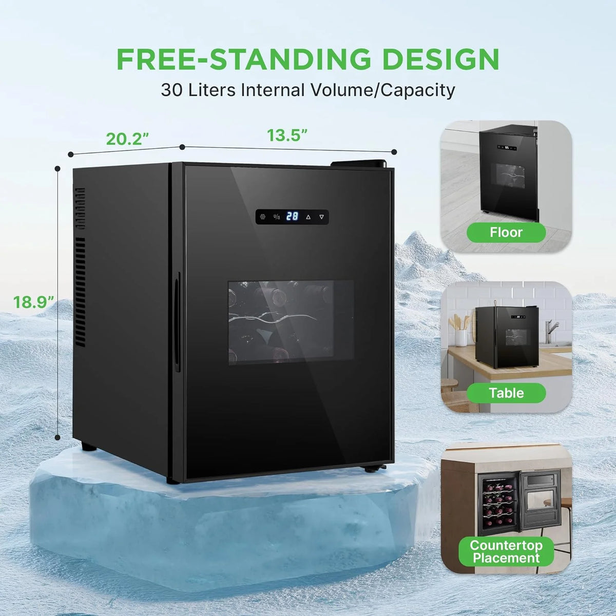 12 Bottle Single-Zone Refrigerator I3555