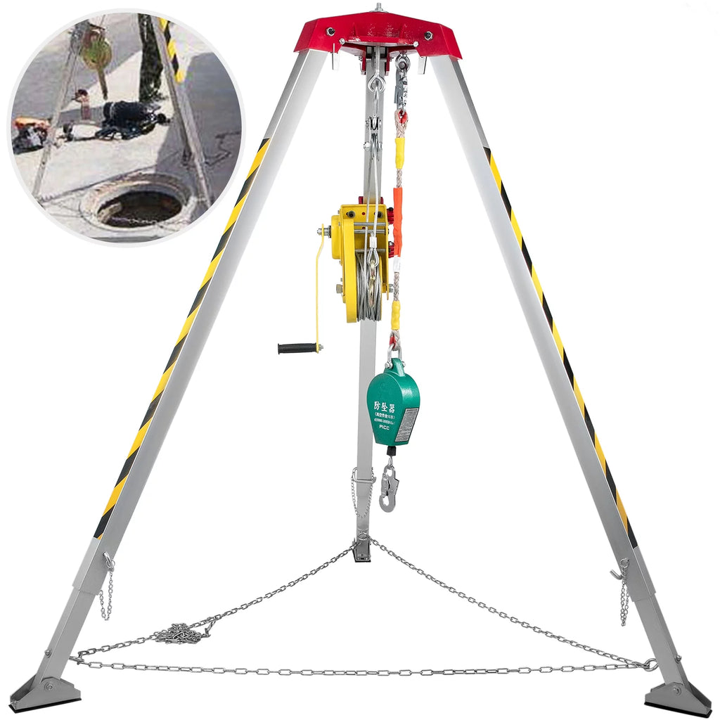 Confined Space Tripod with 1800lbs Winch and 98' Cable M4892