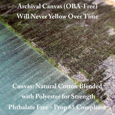 Yellow Acrylic Painting Print on Wrapped Canvas X3698