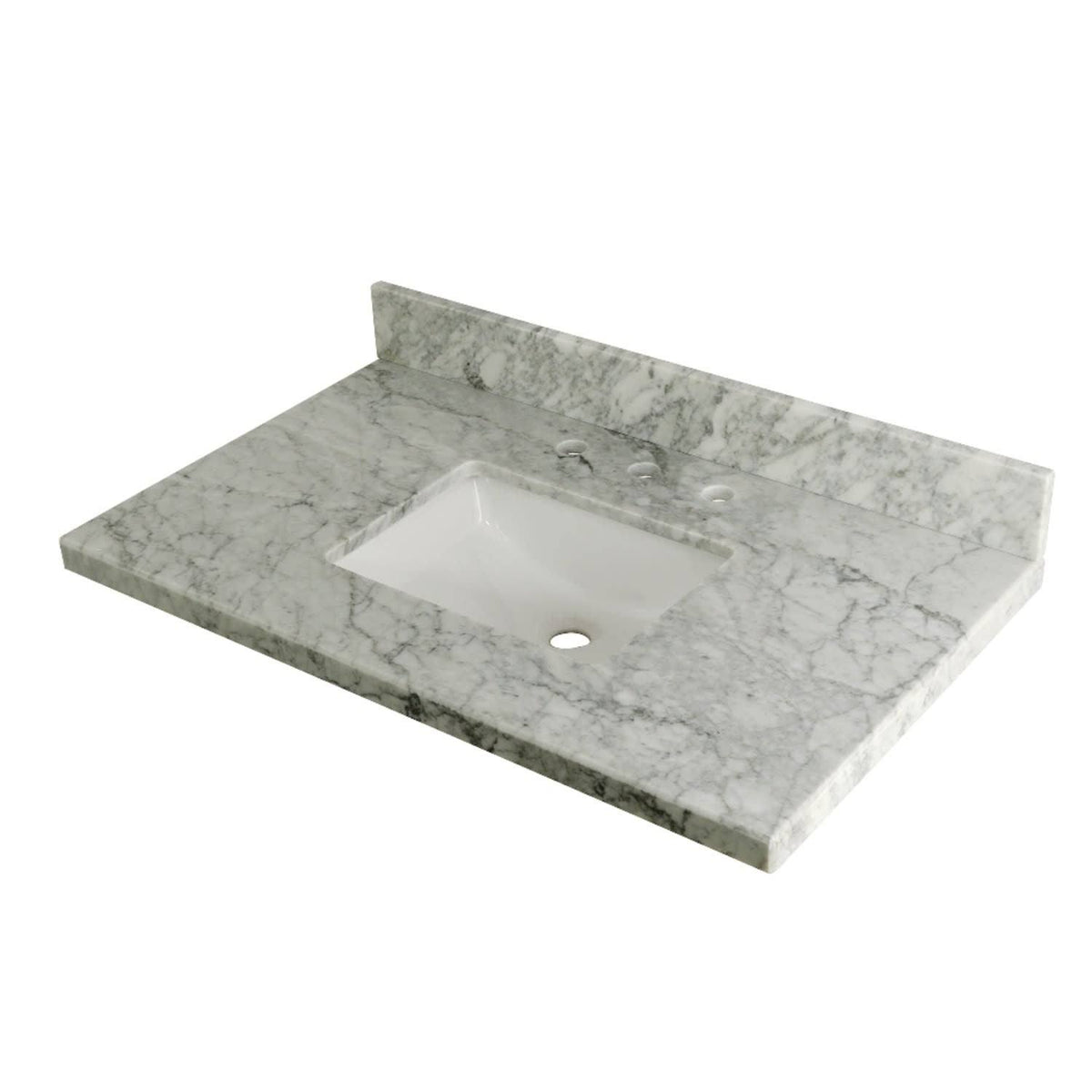 36x22 Marble Vanity Top with Carrara Marble X9571