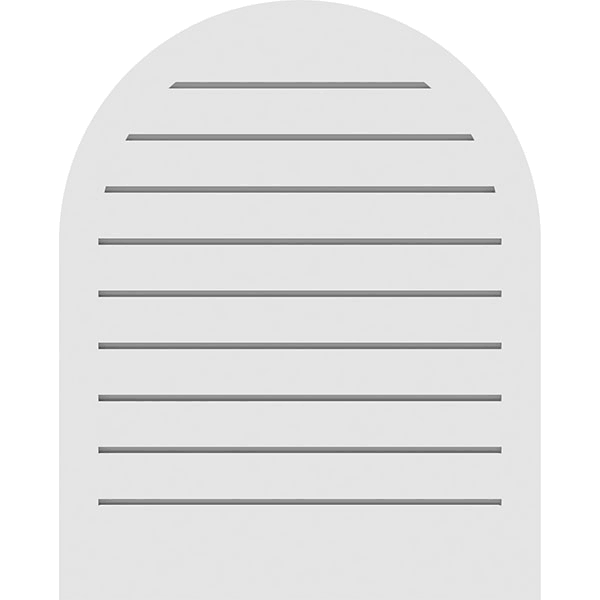 Round Top Surface Mount PVC Gable Vent F364