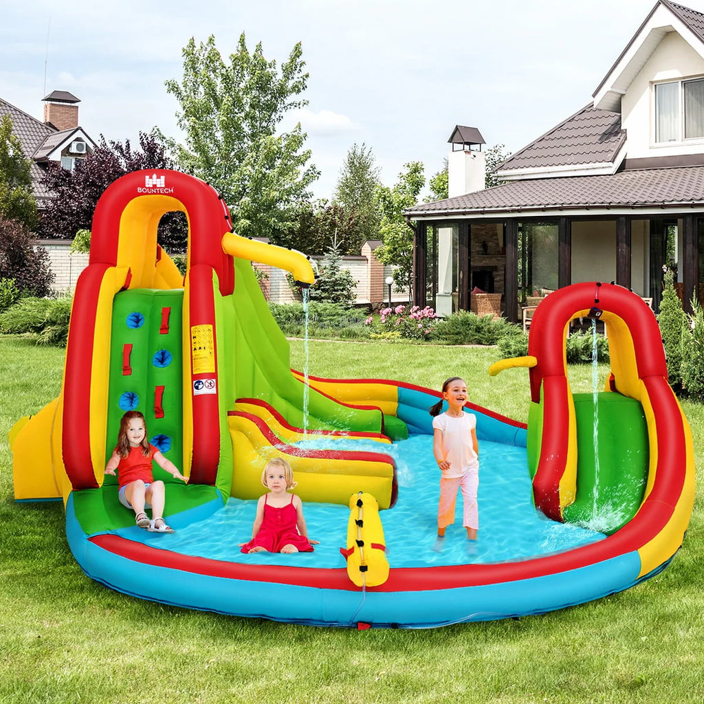 Inflatable Water Slide Park with Splash Pool I23935