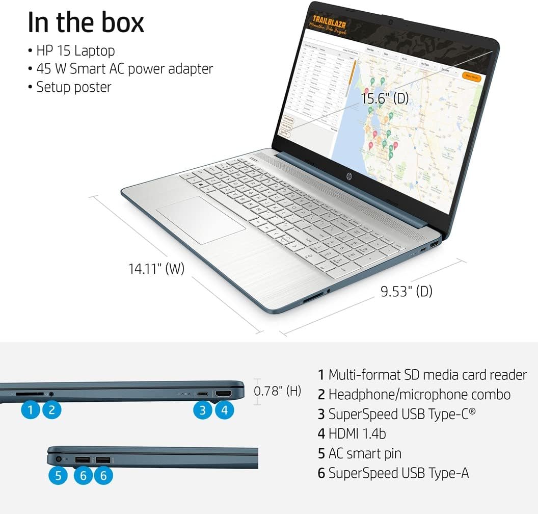 15.6'' FHD IPS Micro-Edge Laptop, AMD 6-Core Ryzen 5 5500U, 32GB RAM, 512GB PCIe SSD S738