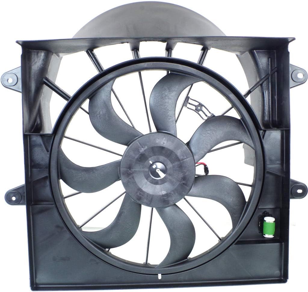 Radiator Fan for Jeep Grand Cherokee 2009 2010 Single Fan 3.7L 4.7L Engine A987