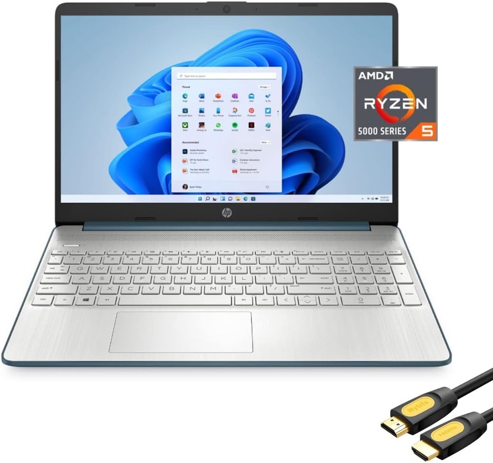 15.6'' FHD IPS Micro-Edge Laptop, AMD 6-Core Ryzen 5 5500U, 32GB RAM, 512GB PCIe SSD S738