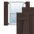 Raisin Brown PVC Board-n-Batten Shutters Q7961