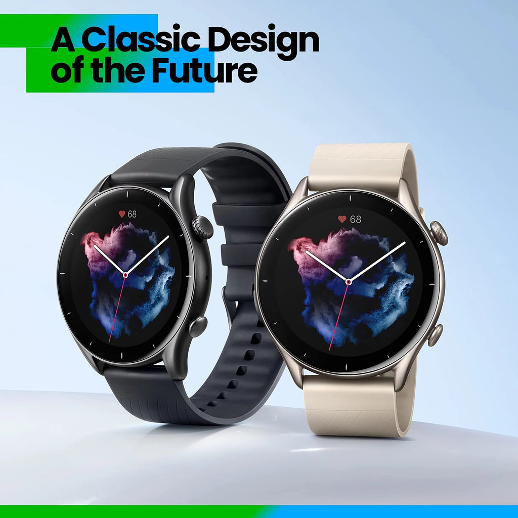 Smart Watch with GPS 150 Sports Modes 1.39” AMOLED Display Thunder Black T361