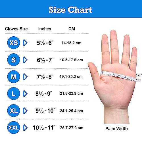 Disposable Nitrile Gloves 6 mil Blue Heavy Duty Latex Free A101452