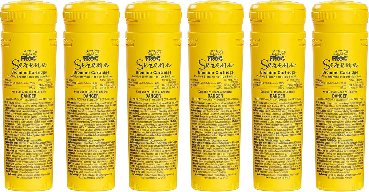 Bromine Replacement Cartridges for Hot Tubs, 150 Grams L7034