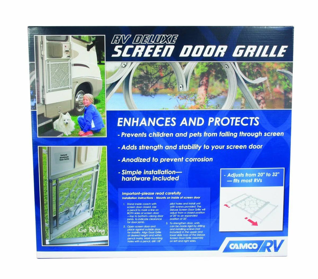 Aluminum Screen Door Grille J8208