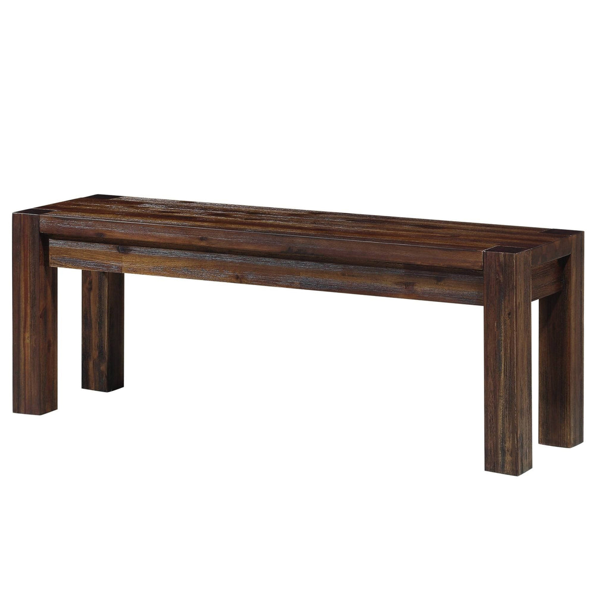 Brown Acacia Wood Bench K422