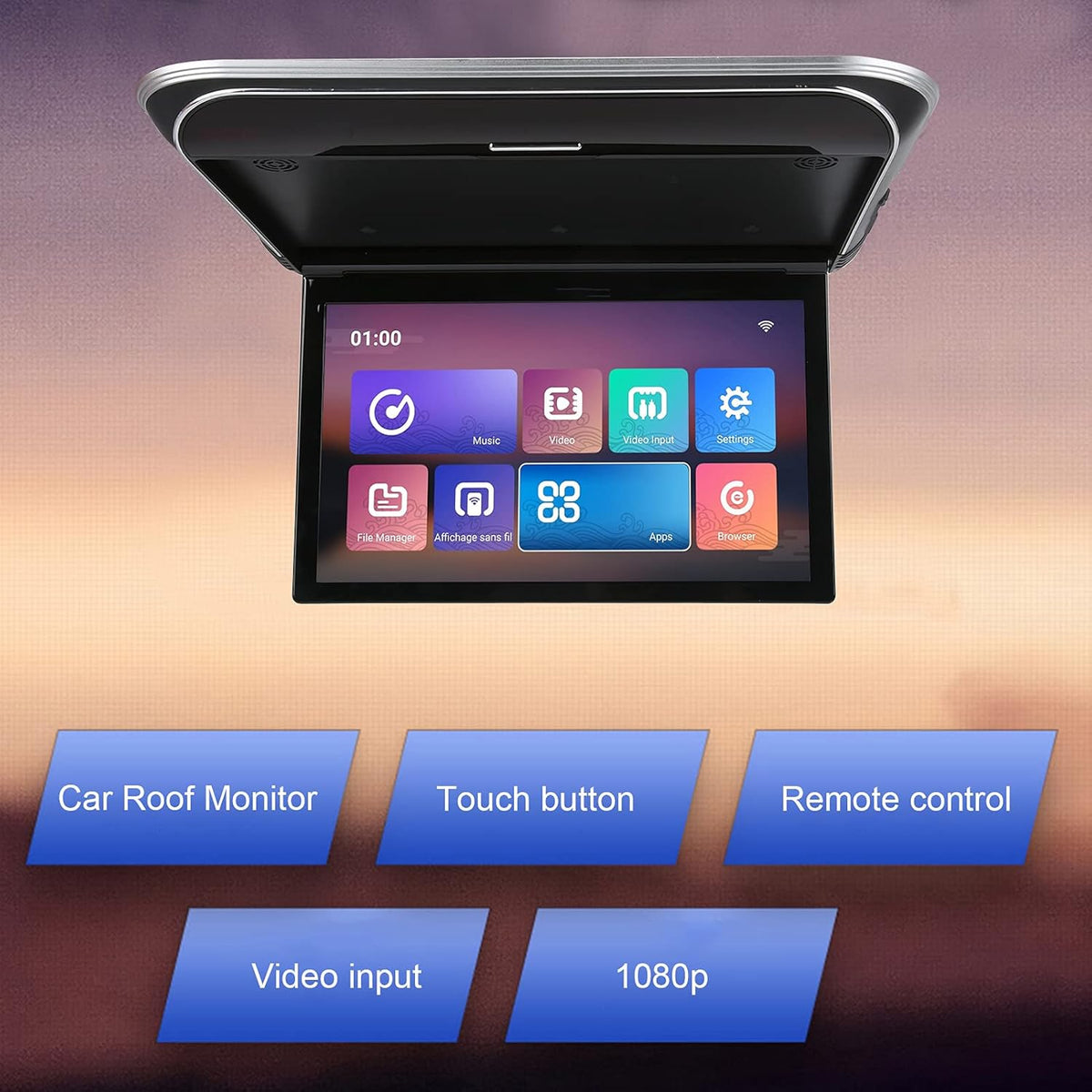 15.6in Car Roof Monitor R586