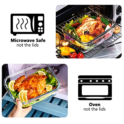 24pc Airtight Glass Bowls Set with Snap Locking Lids X6761
