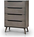 Oak Wood 4-Drawer Chest S15974