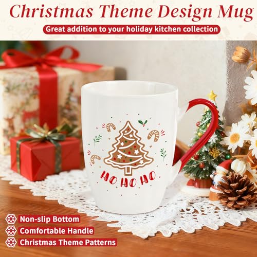 Set of 4 12 oz Ceramic Coffee Mugs V429