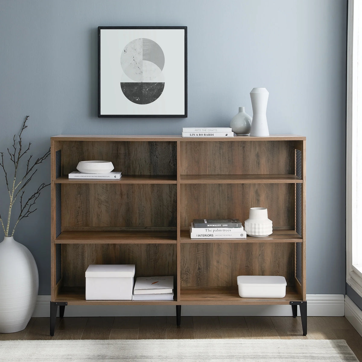 6-Shelf Reclaimed Bookcase R4489
