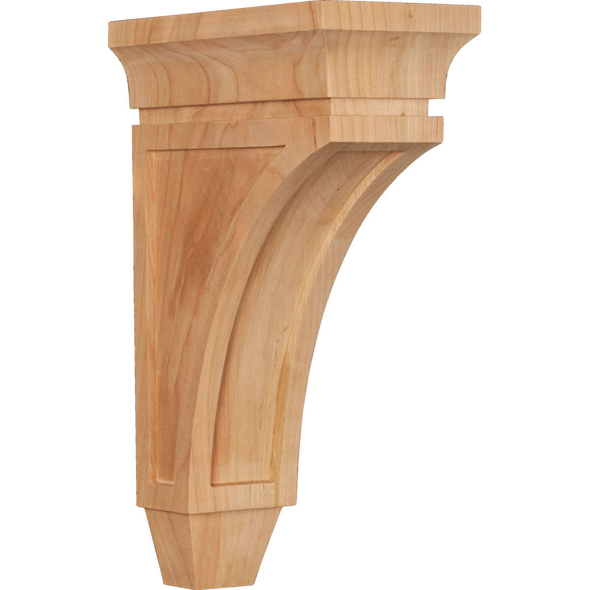 4 1/2 inchw x 9 inchd x 14 inchh Large Cherry Wood Corbel I119