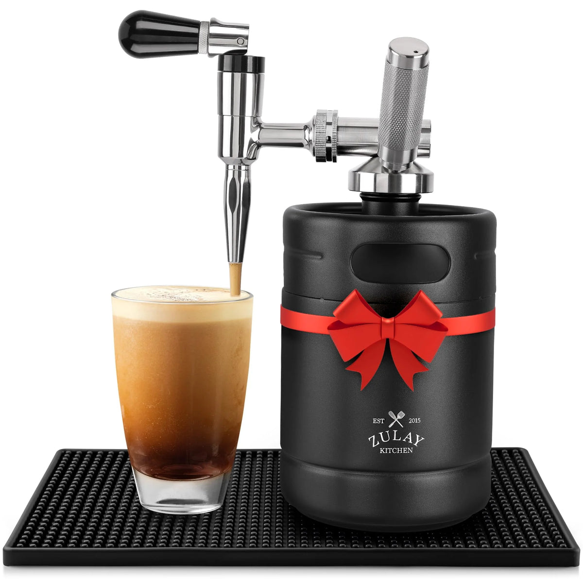 1 Gallon Cold Brew Coffee Maker with Thick Glass, Stainless Steel Mesh Filter and Spigot V375127