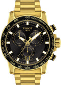 316L Stainless Steel case with Yellow Gold PVD Coating Quartz Watches, Grey, Stainless Steel Q1235