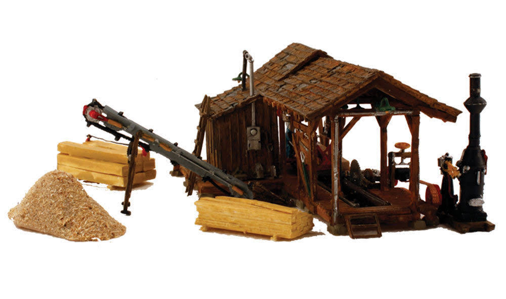 HO Built-Up Buzz Sawmill D7129