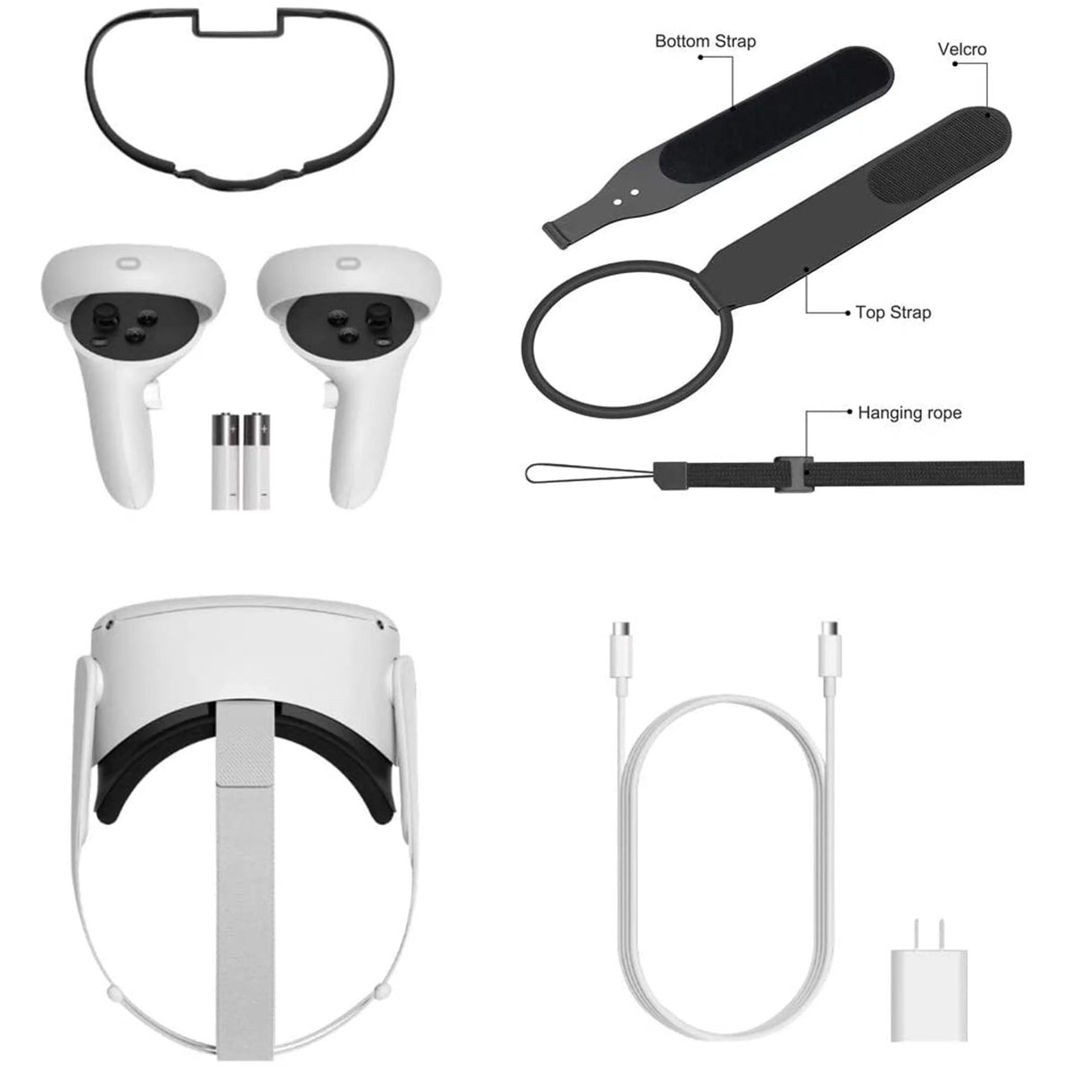 256GB Virtual Reality Gaming Headset with Knuckle Straps and Cleaning Cloth H973550