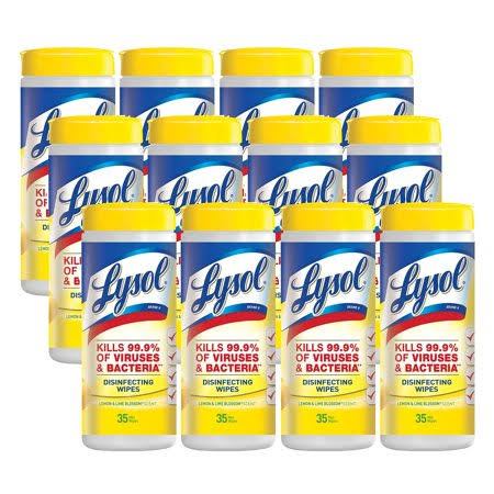 Lemon & Lime Blossom Disinfecting Wipes 35 Count Case of 12 N56511
