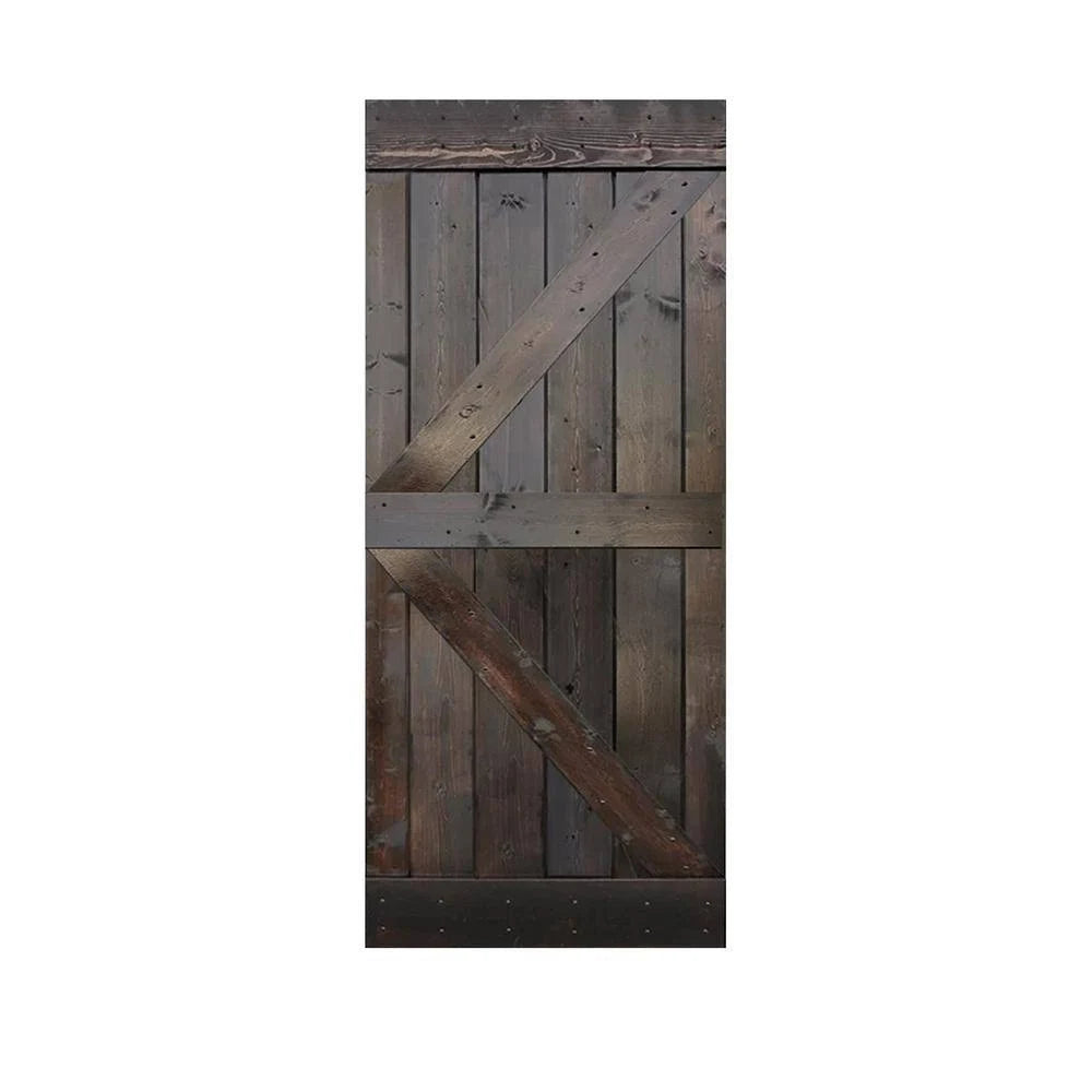 38 in. x 84 in. Knotty Pine Solid Wood Interior Barn Door Slab V504645