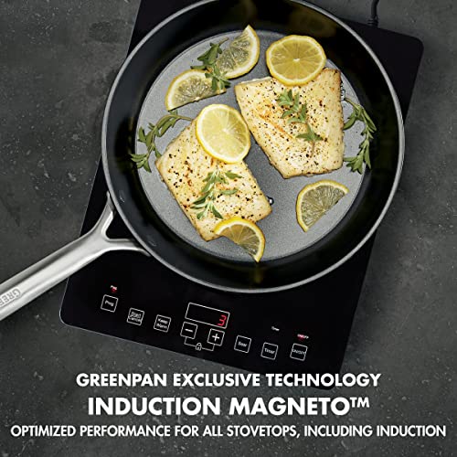 Black 10" Healthy Ceramic Nonstick Frying Pan S220664