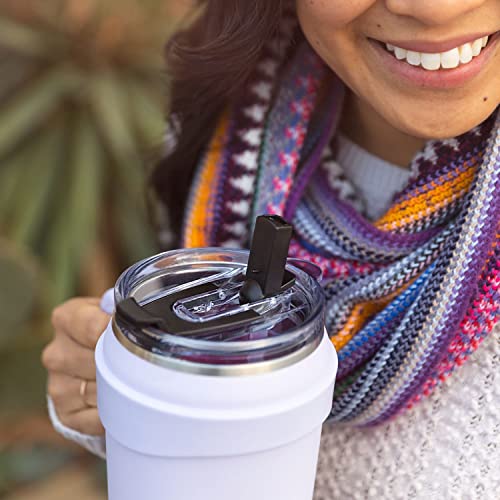 40oz Stainless Steel Double Wall Vacuum Insulated Tumbler With Handle And 2 in 1 Straw Lid H756415