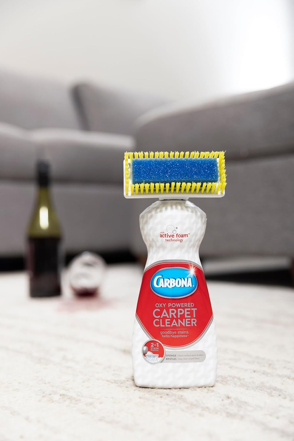 13.5 Fl Oz Carpet Cleaner with Brush U419478